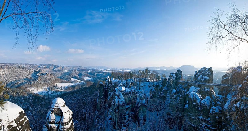 Winter on the Bastei in Rathen
