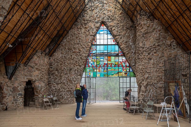 Rye, Colorado, Bishop Castle. The Castle is an elaborate stone and metal structure and roadside attraction. It is being built by Jim Bishop in the mountains of San Isabel National Forest