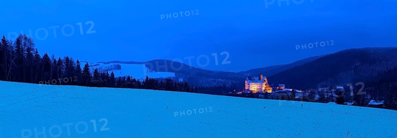 (Copyright © www.dresden-fotografie.de) (Sylvio Dittrich) (+49 1772156417) Scharfenstein Castle in winter