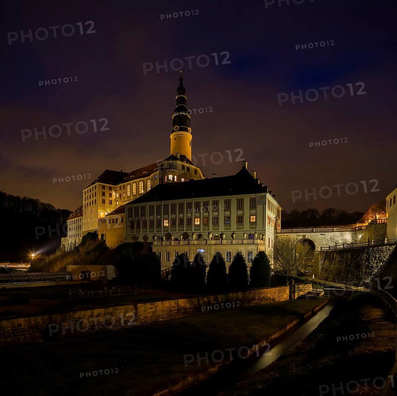 Weesenstein Castle by night