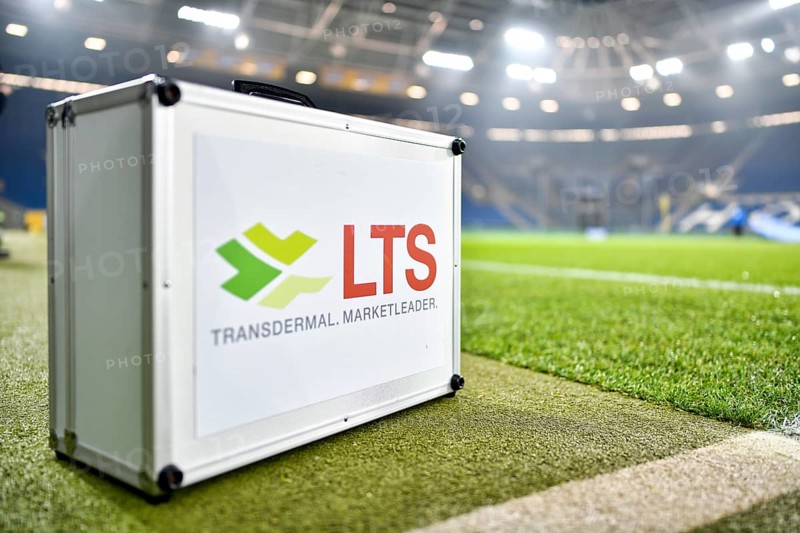 LTS suitcases, LTS Lohmann Therapie-Systeme, stadium interior, PreZero Arena, Sinsheim, Baden-Württemberg, Germany, Europe