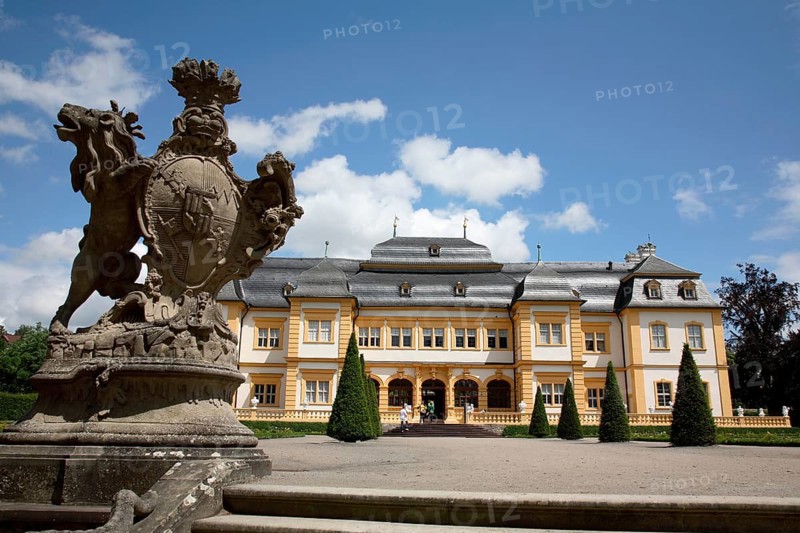 Veitshöchheim Palace, former summer residence of the prince bishops of Würzburg, Veitshoechheim, Lower Franconia, Bavaria, Germany, Europe