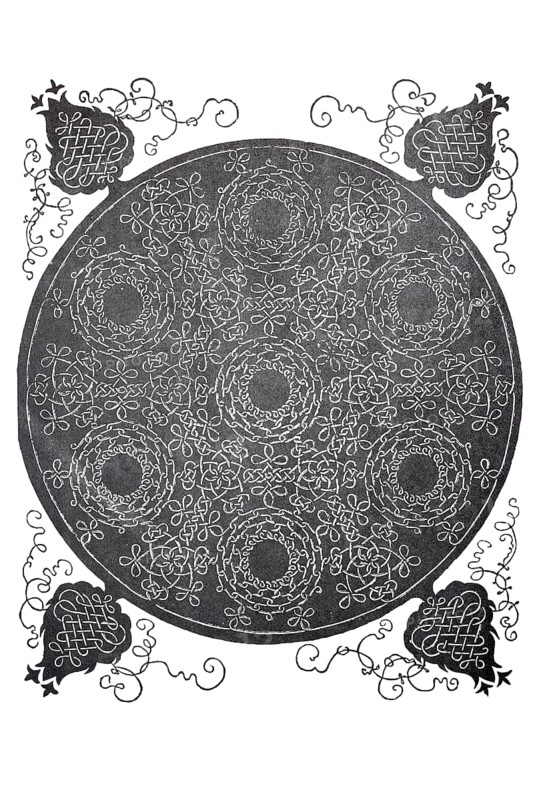 The Six Knots, woodcut by Albrecht Dürer, historical, digital improved reproduction of an old woodcut