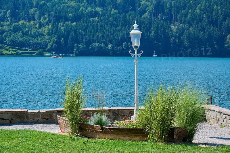 Lake, shore, summer, Lake Millstatt, Millstatt, Carinthia, Austria, Europe
