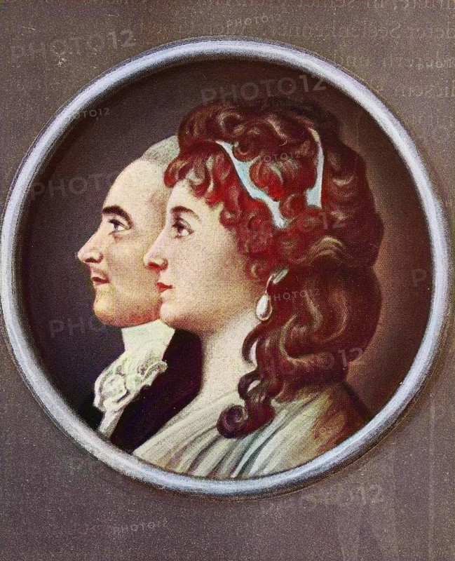 Anna Elisabeth Lili Schönemann, 1758-1817, daughter of a Frankfurt banker, and Bernhardt Friedrich von Türckheim, 1752-1831, Historical, digital reproduction of a 19th century original, original date unknown