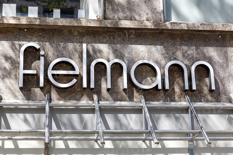 Fielmann optician's logo on a shop on Königstraße in Stuttgart, Germany, Europe