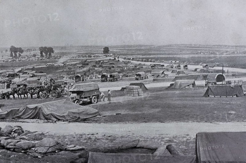 Ammunition depot near the front, 1917, France, Europe