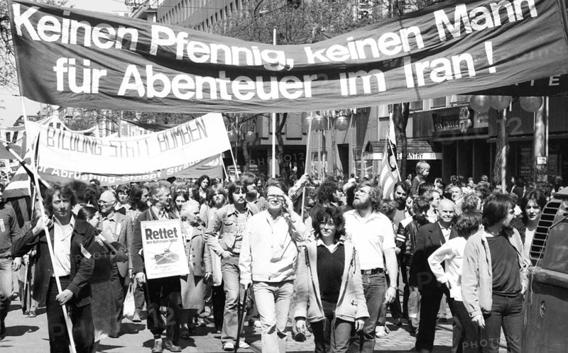 The 35th anniversary congress to end fascist rule was accompanied by a demonstration and rally in Mannheim, Germany on 10 May 1980