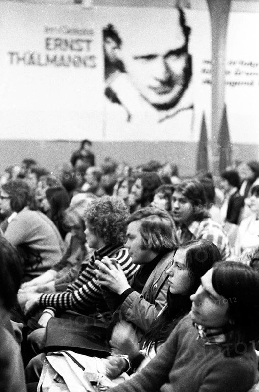 The left-oriented Socialist German Workers' Youth (SDAJ) celebrated 70 years of the workers' youth movement with a festive event in Bremen, Germany, on 27 September 1974, Europe
