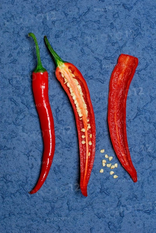 Sliced, hot pepper (Capsicum annuum), chilli pepper, chilli peppers