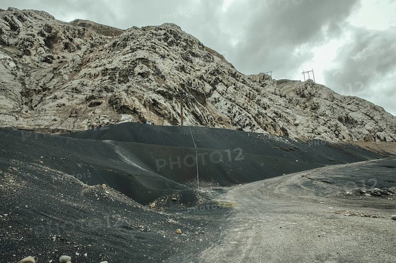 Slag from the mines in La Oroya, Peru, South America
