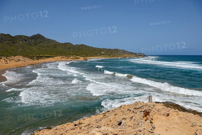 Playa de Calblanque, beach in the regional park Monte de las Cenizas y (Peña) del Águila, near Cartagena, region Murcia, Spain, Europe