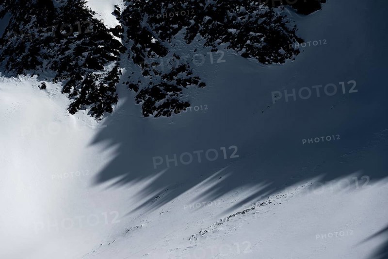 Shade and snow, winter, Sellraintal, Stubai Alps, Kühtai, Tyrol, Austria, Europe