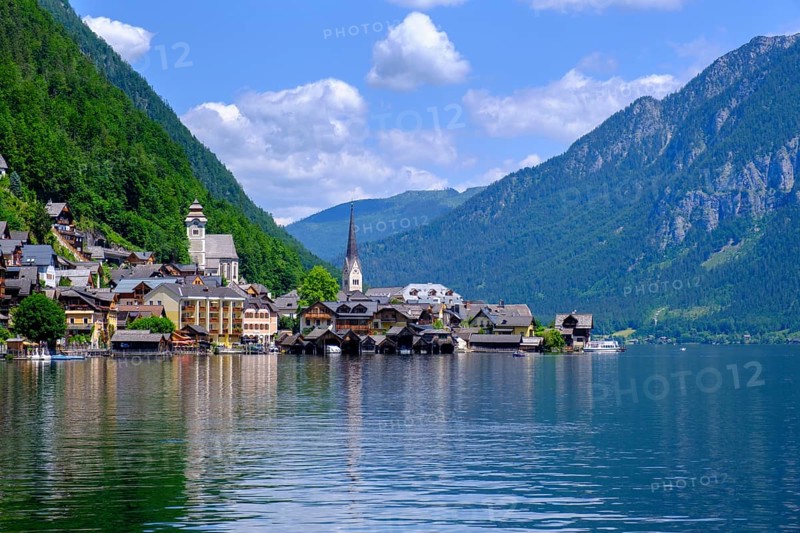 Hallstatt am Hallstätter See, Salzkammergut, Upper Austria, Austria, Europe
