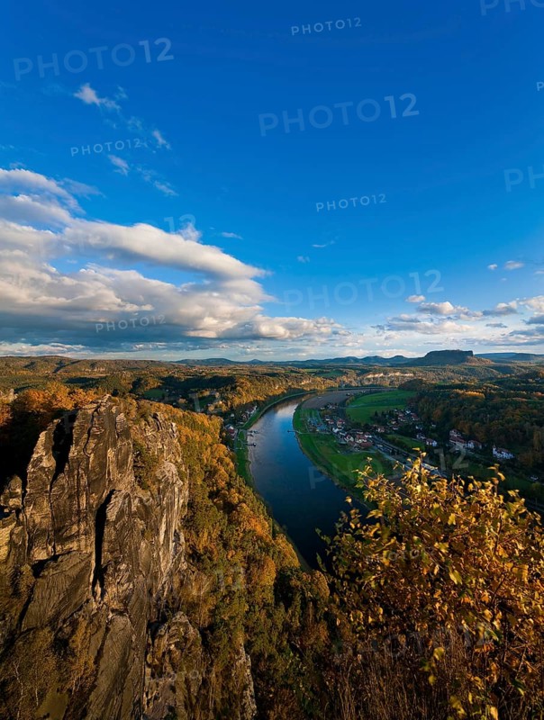 Bastei view in Saxon Switzerland