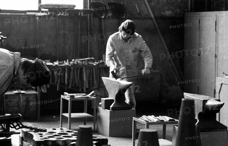 In the training workshop of Hoesch AG in Dortmund, here on 6.8.1974, apprentices are trained in various trades, Germany, Europe