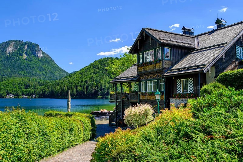 Lake Altaussee, Altaussee, Salzkammergut, Styria, Austria, Europe
