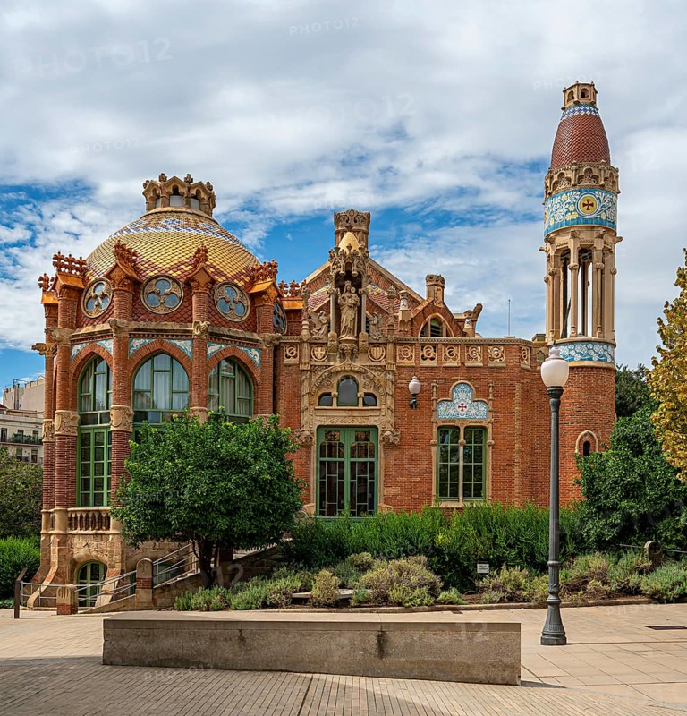 Historic hospital complex of the Hospital de la Santa Creu i Sant Pau, Barcelona, Catalonia, Spain, Europe