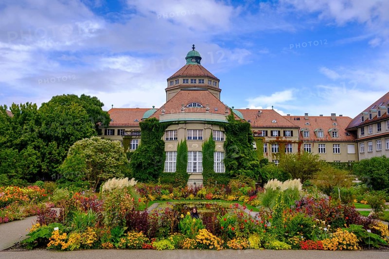 Historical Botanical Institute, Botanical Garden Munich-Nymphenburg, Munich, Upper Bavaria, Bavaria, Germany, Europe