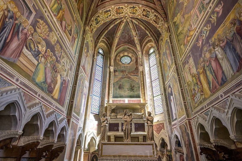 Scrovegni Chapel or Arena Chapel with frescoes by Giotto di Bondone, Padua, Province of Padua, Italy, Europe