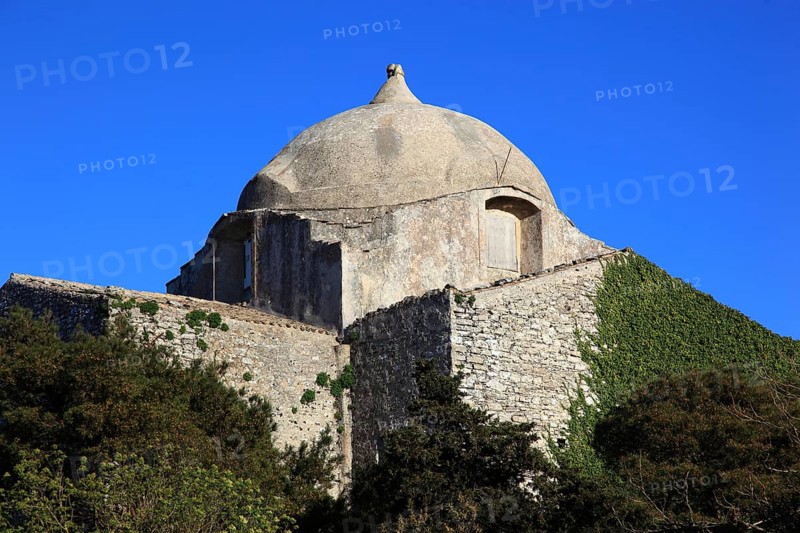 Place Erice in the province of Trapani, Church of San Giovanni Battista, from the 12th century, Sicily, Italy, Europe