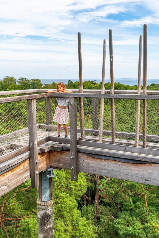 Girls on the Usedom treetop walk, Baltic resort Heringsdorf, Usedom Island, Mecklenburg-Western Pomerania, Germany, Europe
