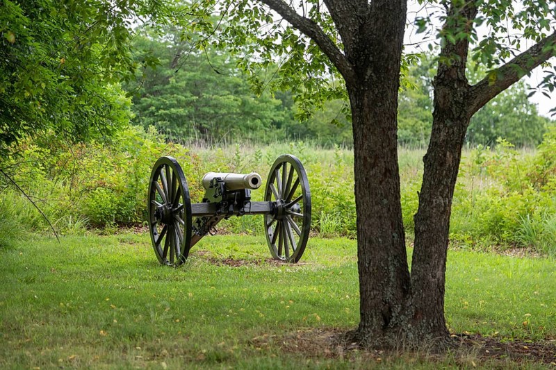 Republic, Missouri, Artillery on Bloody Hill at Wilson's Creek National Battlefield, site of an 1861 battle in the American Civil War