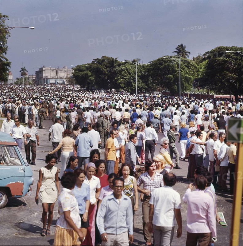 DEU, Germany: The historical slides from the times 80-90s Events and persons from politics, culture, working life, medicine etc. Cuba 77. Havana