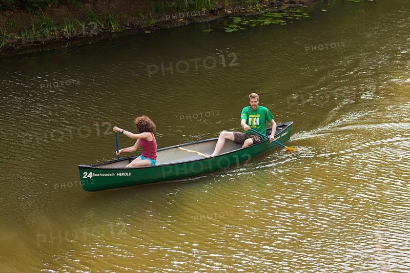 Leipzig, water hiking on the Karl Heine Canal