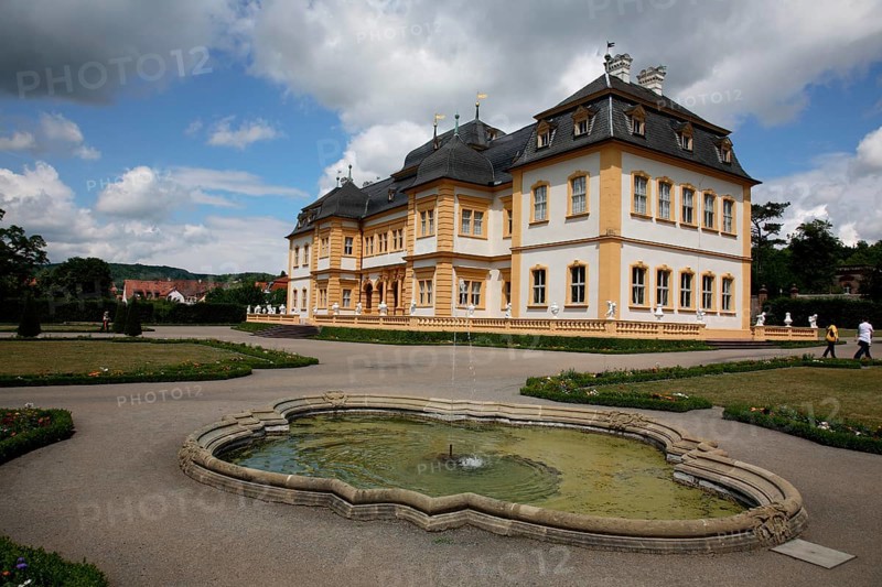 Veitshöchheim Palace, former summer residence of the prince bishops of Würzburg, Veitshoechheim, Lower Franconia, Bavaria, Germany, Europe