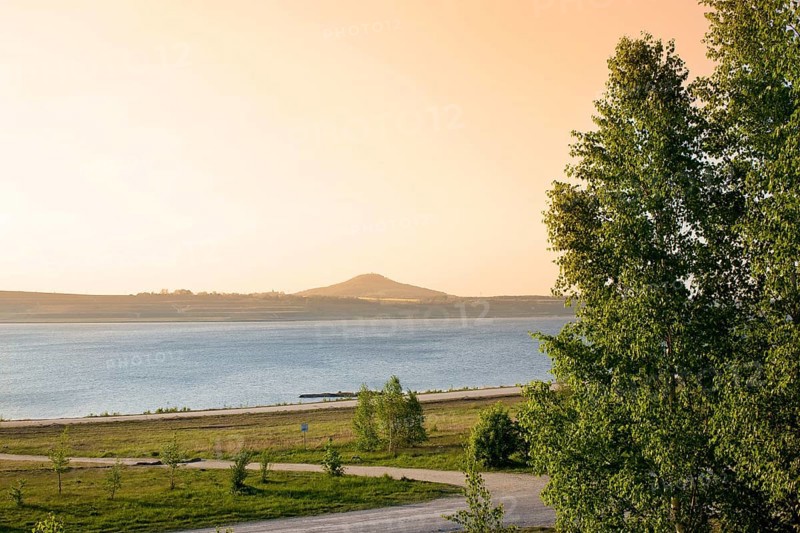 Lake Berzdorf is a former open-cast mine and is currently being flooded