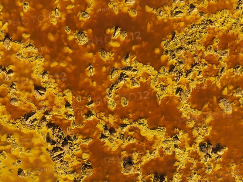 Detail of the Rio Tinto (Red river) with its deep reddish hue due to oxidised iron minerals in its water, aerial view, drone shot, Huelva province, Andalusia, Spain, Europe