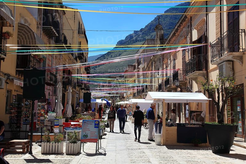 Castellammare del Golfo, municipality in the province of Trapani, in the pedestrian zone, Sicily, Italy, Europe
