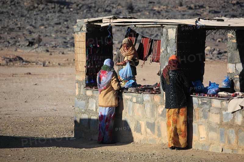Souvenir seller at Jebel Shams, Oman, Asia