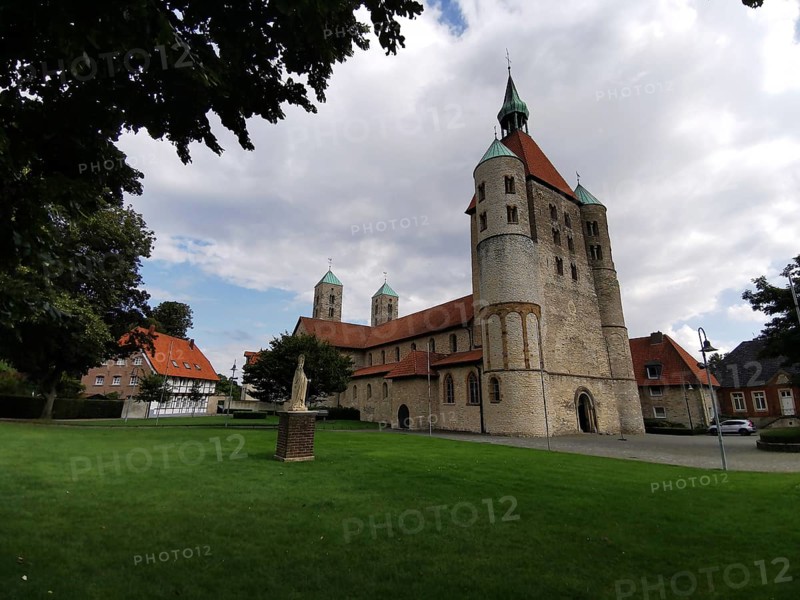 St. Bonifatius, a former free-world ladies' convent with a collegiate church in Freckenhorst, Warendorf district, North Rhine-Westphalia, Germany, Europe