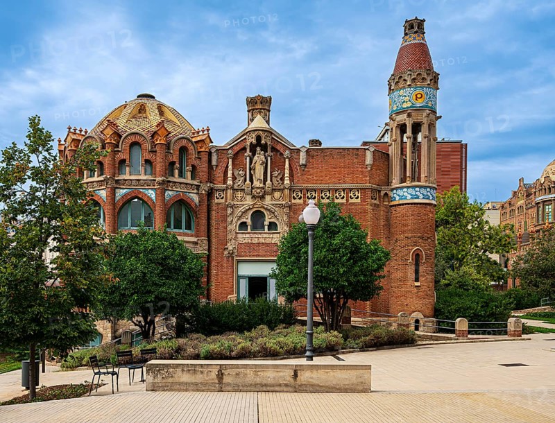Historic hospital complex of the Hospital de la Santa Creu i Sant Pau, Barcelona, Catalonia, Spain, Europe