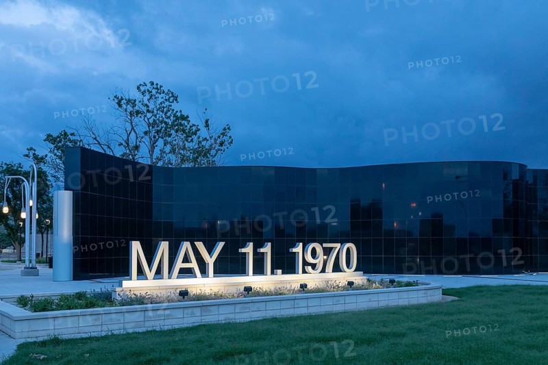 Lubbock, Texas, A memorial for the 26 persons killed and 500 injured in the 1970 F5 tornado that struck the city's central business district