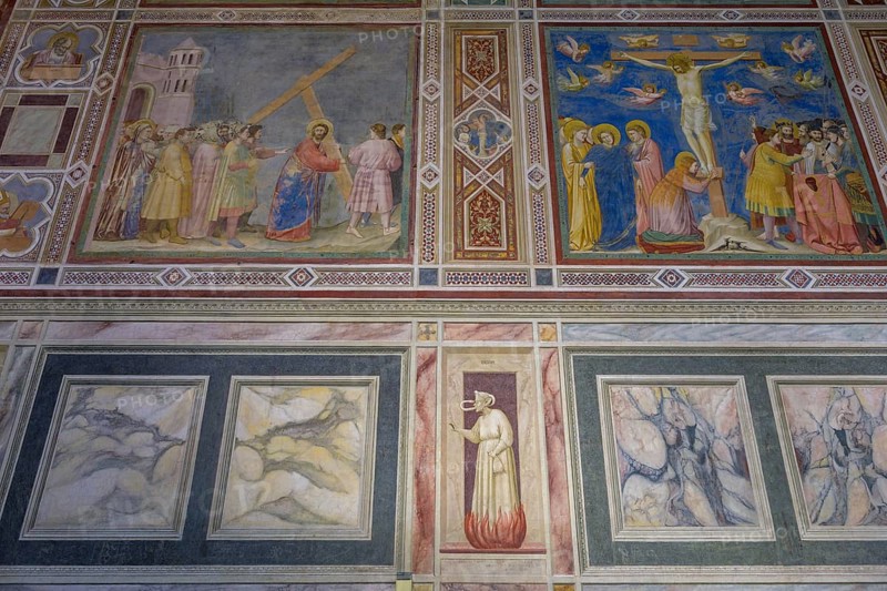 Scrovegni Chapel or Arena Chapel with frescoes by Giotto di Bondone, Padua, Province of Padua, Italy, Europe