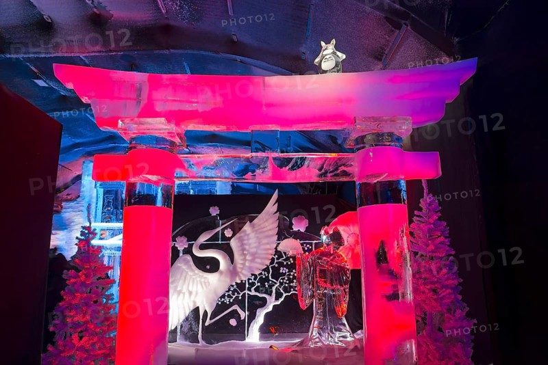 Theme Asia, Ice Sculpture Festival, Zwolle, Province of Overijssel, Netherlands