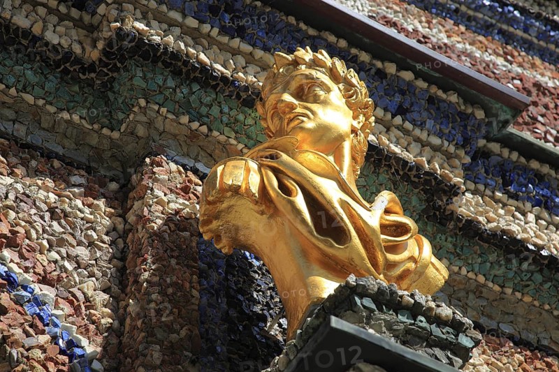 Detail on the Temple of the Sun in the Hermitage in Bayreuth, Upper Franconia, Bavaria, Germany, Europe