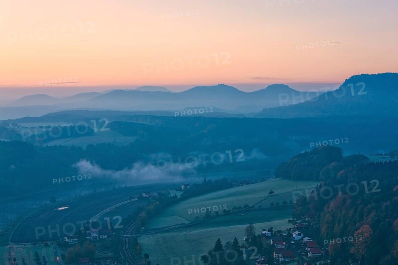 Bastei view in Saxon Switzerland