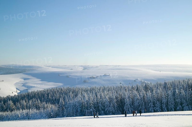 DEU Saxony Landscape near Hermsdorf in the Ore Mountains