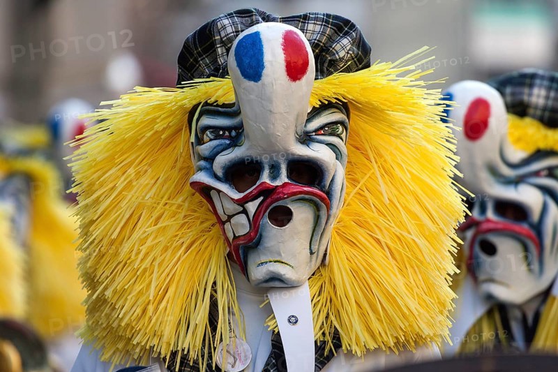 Basler Künstlerlarven, masks, Basler Fasnet parade, Basler Fasnacht, Basel, Switzerland, Europe