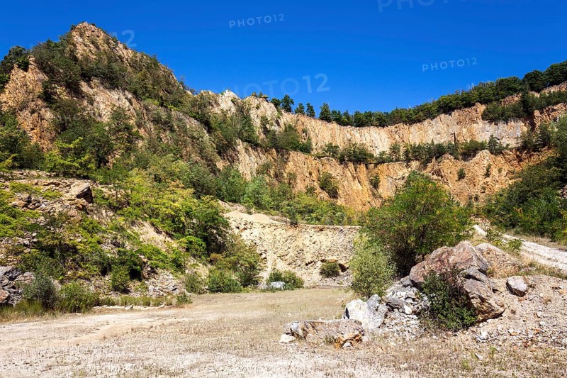 Disused Vatter porphyry quarry, Dossenheim, Baden-Württemberg, Germany, Europe