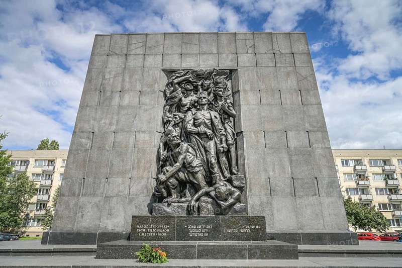 Monument to the Heroes of the Ghetto, Ludwika Zamenhofa, Warsaw, Mazovian Voivodeship, Poland, Europe
