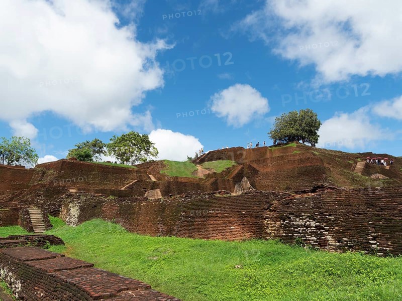 Ancient fortress on Sigiriya Rock, Sri Lanka, Asia