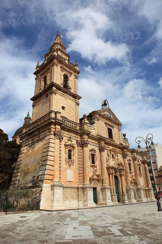 Ragusa, Ragusa Superiore district, Cathedral of San Giovanni Battista in the Upper Town, Sicily, Italy, Europe