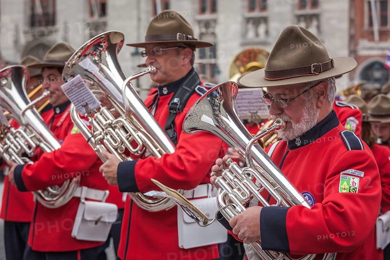 BRUGES, BELGIUM, MAY 17: Annual Procession of the Holy Blood on Ascension Day. Locals perform an historical reenactment and dramatizations of Biblical events. May 17, 2012 in Bruges (Brugge), Belgium, Europe