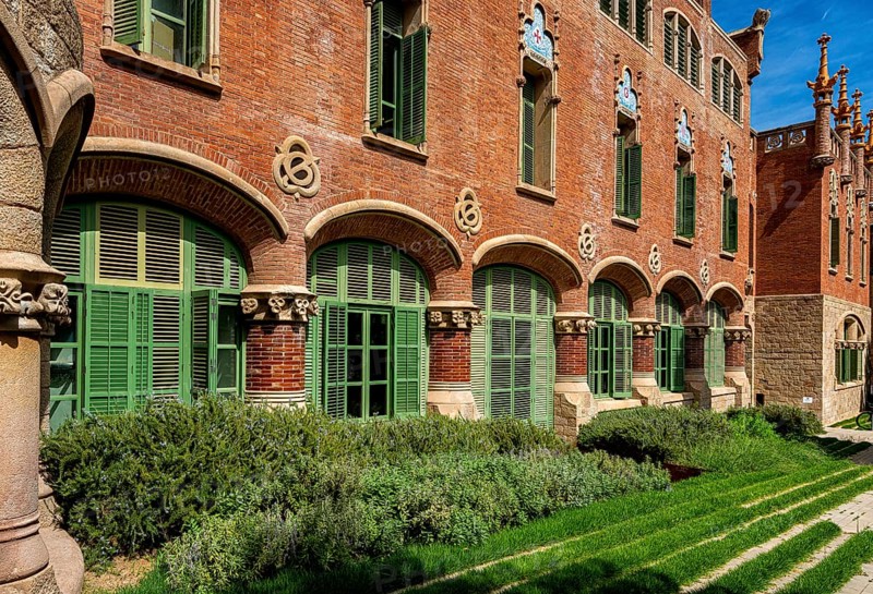 Historic hospital complex of the Hospital de la Santa Creu i Sant Pau, Barcelona, Catalonia, Spain, Europe