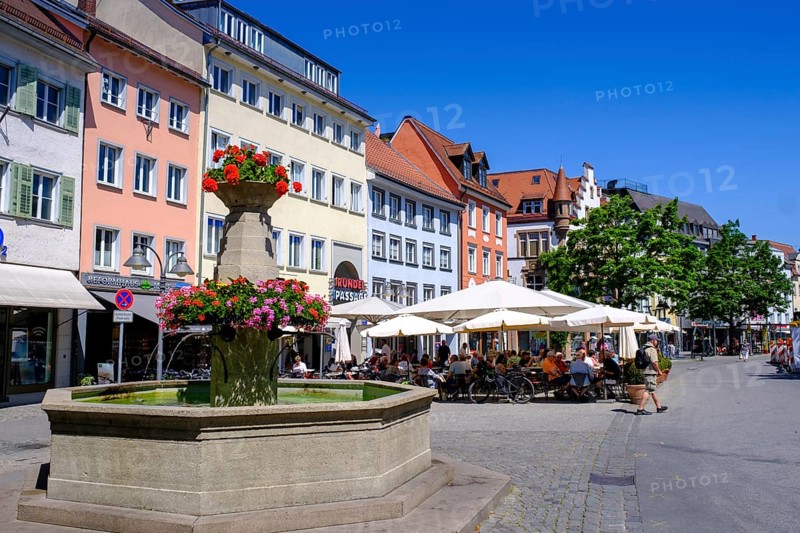 Marienplatz, Ravensburg, Upper Swabia, Baden-Württemberg, Germany, Europe